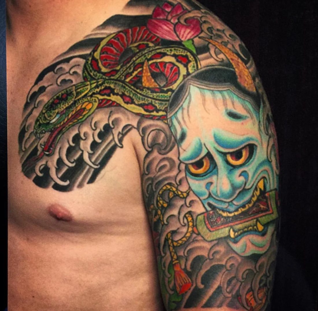 Colour chest and arm piece by Kent Kelley
